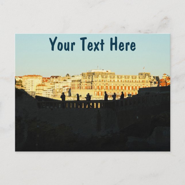 Customisable Biarritz, France Postcard (Front)