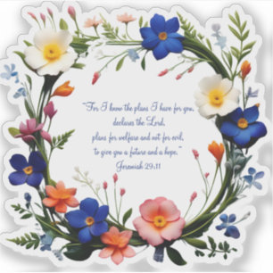 Customisable Bibe Verse Custom-Cut Vinyl Sticker