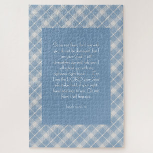 Customisable Bible Verse Isaiah 41:10, 13 Jigsaw Puzzle