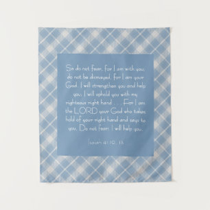 Customisable Bible Verse Isaiah 41:10, 13  Tapestry