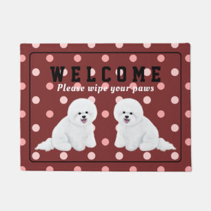 Customisable Bichon Frise Doormat