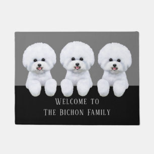 Customisable Bichon Frise Doormat