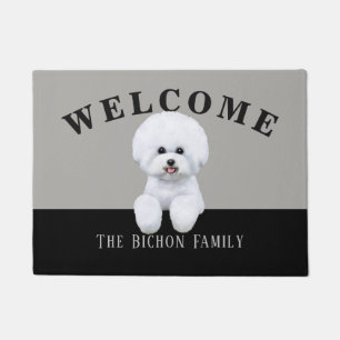 Customisable Bichon Frise Doormat