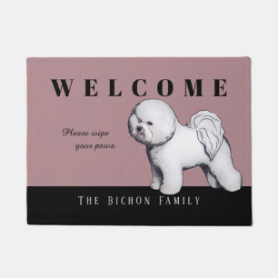 Customisable Bichon Frise Doormat