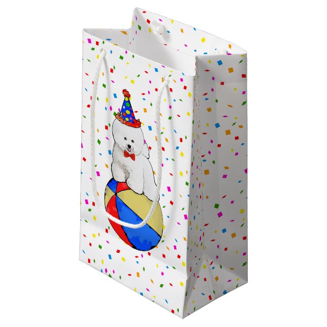 Customisable Bichon Frise Gift Bag (Front Angled)