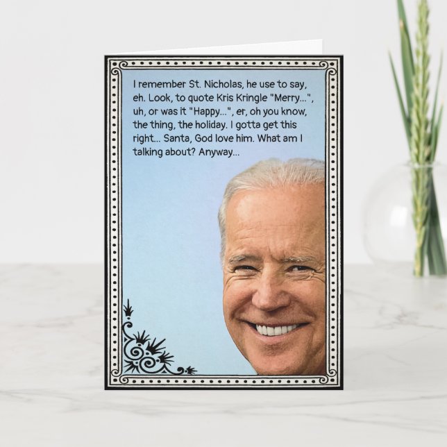 Customisable Biden Holiday Card (Front)