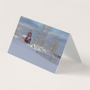 Customisable Big Red Christmas Cards