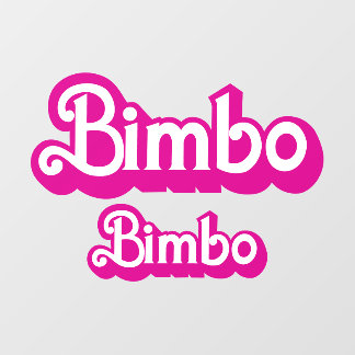 Customisable Bimbo Window Cling