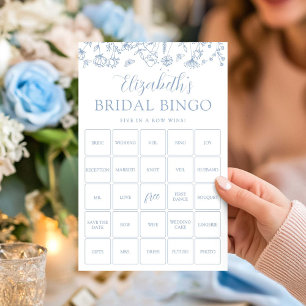 Customisable Bingo Floral Game Card