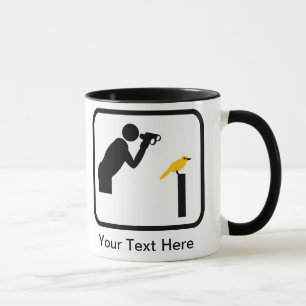 Customisable Birder / Bird Watcher Logo Mug