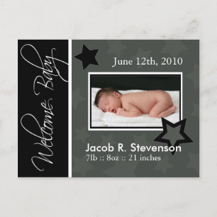 Customisable Birth Announcement