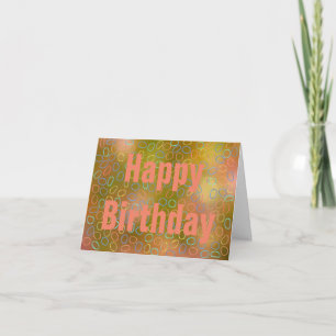 Customisable Birthday Card