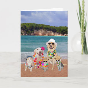 Customisable Birthday Card in Hawaiian
