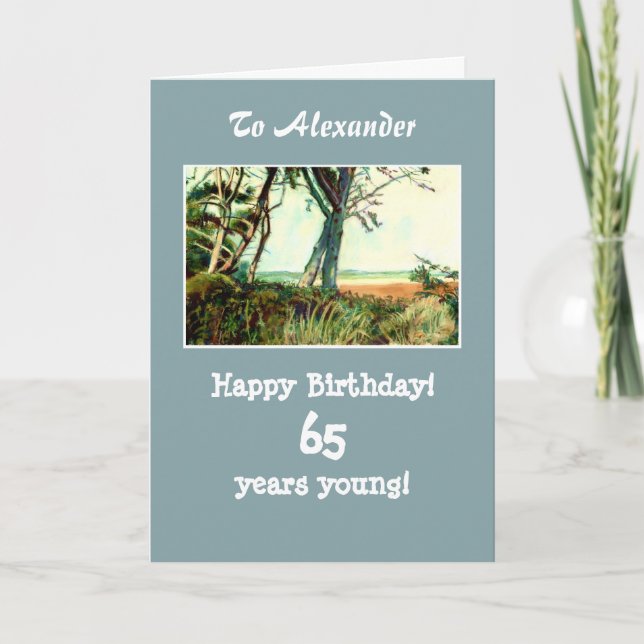Customisable Birthday Card - Norfolk Beach (Front)