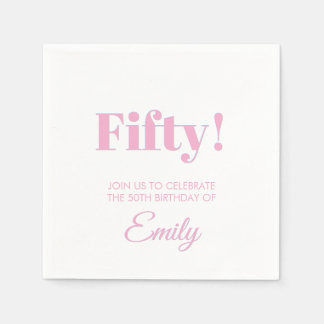 Customisable Birthday Celebration Napkins