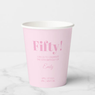 Customisable Birthday Celebration Paper Cups