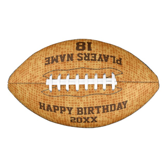 Customisable Birthday Football American Football (Front)