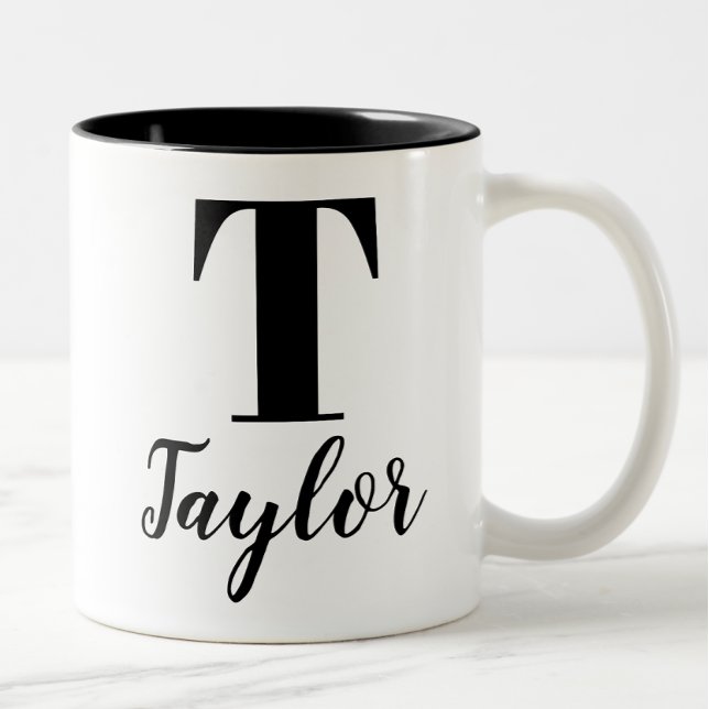 Customisable Birthday Gift Personalised Birthday   Two-Tone Coffee Mug (Creator Uploaded)