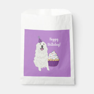 Customisable Birthday Great Pyrenees Mountain Dog  Favour Bags