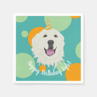 Customisable Birthday Great Pyrenees