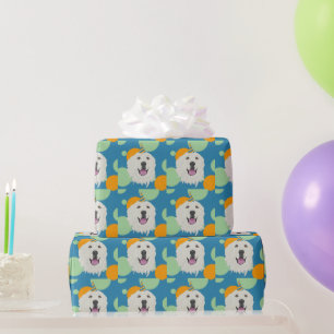 Customisable Birthday Great Pyrenees   Wrapping Paper
