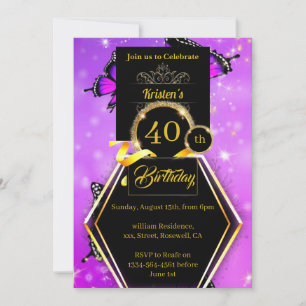 Customisable Birthday Invitation