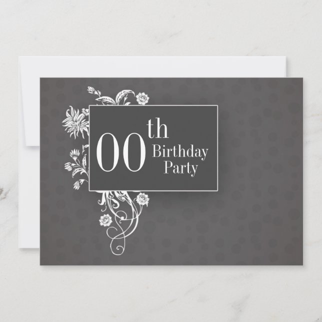 customisable birthday invitations (Front)