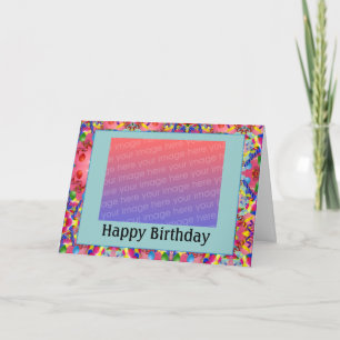 Customisable Birthday Photo - Customised Card