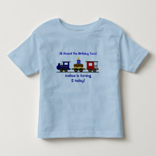 Customisable Birthday Train Shirt