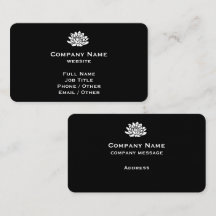 Customisable Black Business Card