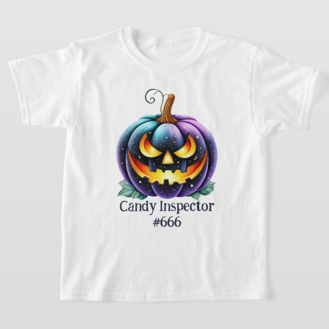 Customisable Black Jack o'Lantern  T-Shirt (Laydown)