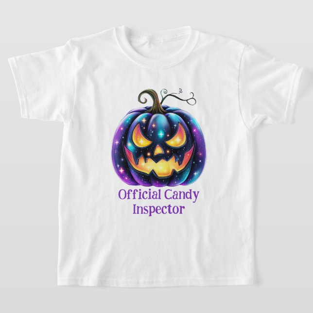 Customisable Black Jack o'Lantern  T-Shirt (Laydown)