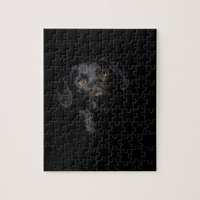 Customisable Black Labrador Retriever Jigsaw Puzzle (Vertical)
