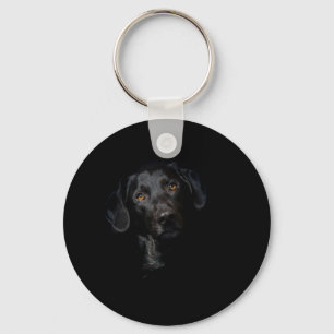Customisable Black Labrador Retriever Key Ring