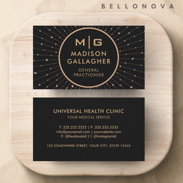 Customisable Black Space Cosmos Professional  Business Card (Customizable Black Space Cosmos Professional Business Card)