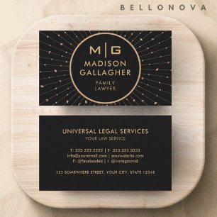 Customisable Black Space Cosmos Professional  Business Card