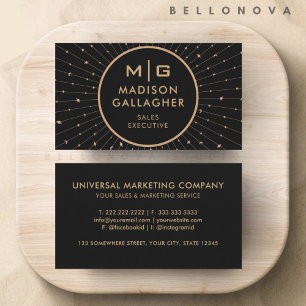 Customisable Black Space Cosmos Professional  Business Card