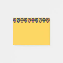 Customisable Black Sugar Skulls Post-it Notes