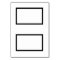 Customisable Black & White Tented Name Place Card