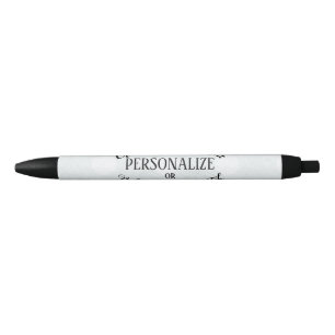 Customisable Blank - Create Your Own Black Ink Pen