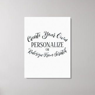 Customisable Blank - Create Your Own Canvas Print