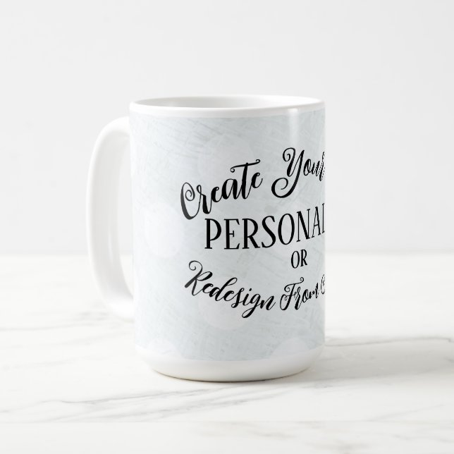 Customisable Blank - Create Your Own Coffee Mug (Front Left)