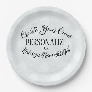 Customisable Blank - Create Your Own Paper Plate