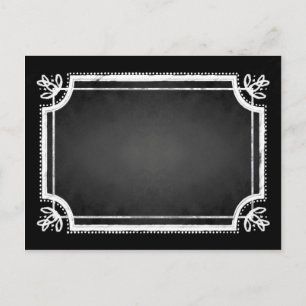 Customisable Blank Faux Chalkboard Postcard