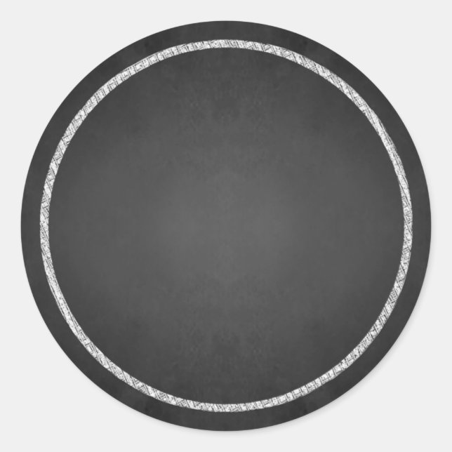 Customisable Blank Faux Chalkboard Stickers (Front)