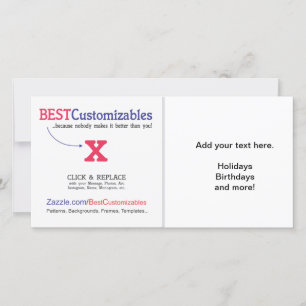 Customisable Blank Gift Template