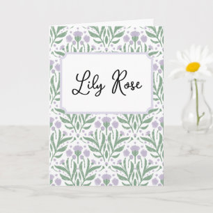 Customisable blank greeting card