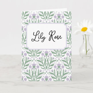 Customisable blank greeting card