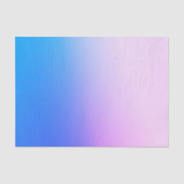 Customisable Blue and Pink Gradient Tissue Paper (Front)