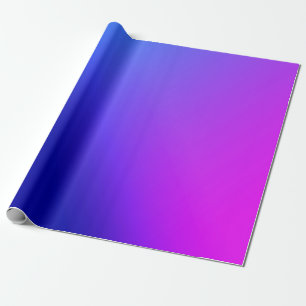 Customisable Blue and Purple Gradient Wrapping Paper